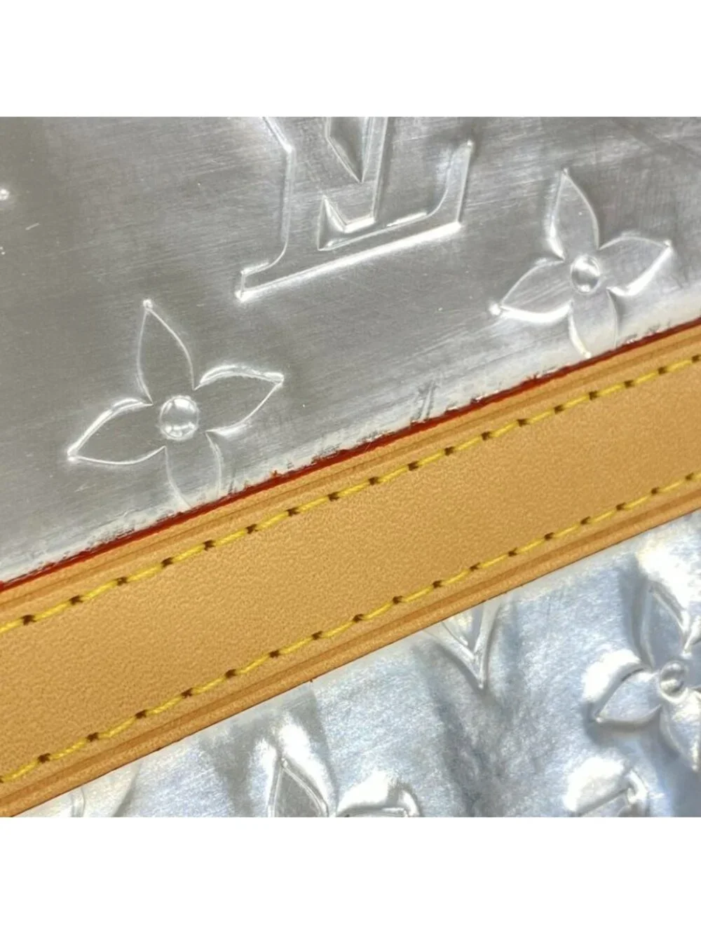 Louis Vuitton Clutch Monogram Mirror Trunk Pochette Silver - Picture 7 of 8